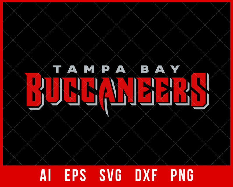 Buccaneers Football Logo NFL Sticker Print SVG Cut File for Cricut Digital Download