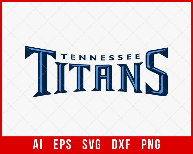Tennessee Titans Football Shirt Design SVG DXF Cut File for Cricut Digital Download