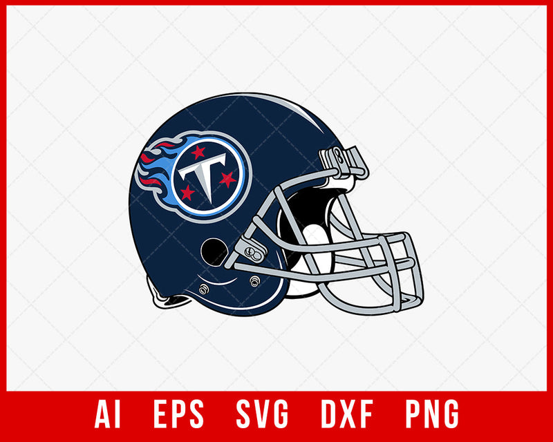 Titans Football Helmet Clipart SVG DXF Cut File for Cricut Digital Download