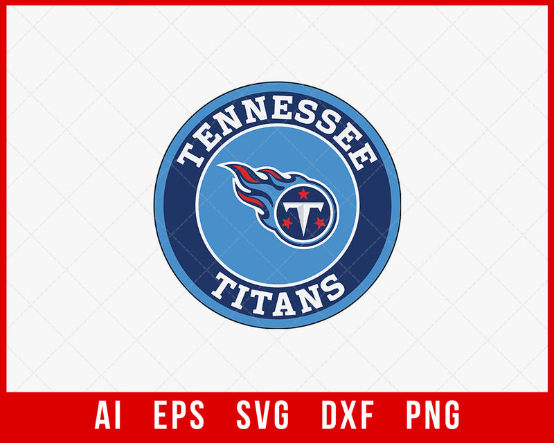 Tennessee Titans Logo Clipart Sticker Print SVG Cut File for Cricut Digital Download