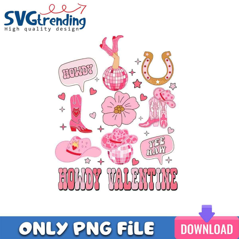 Cowgirl Valentine PNG Country Valentine PNG Instant Download