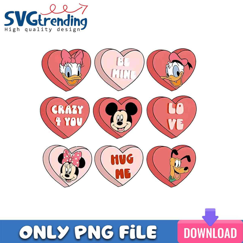 Crazy For You PNG Mickey Valentine PNG Instant Download