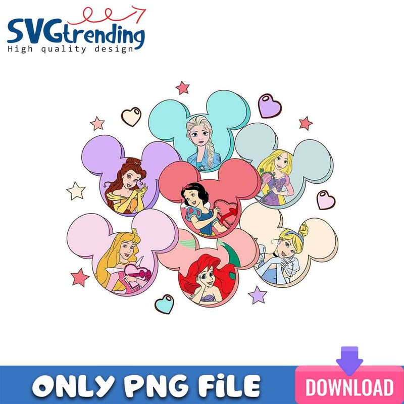 Disney Princess Love PNG Princess Valentine PNG Instant Download