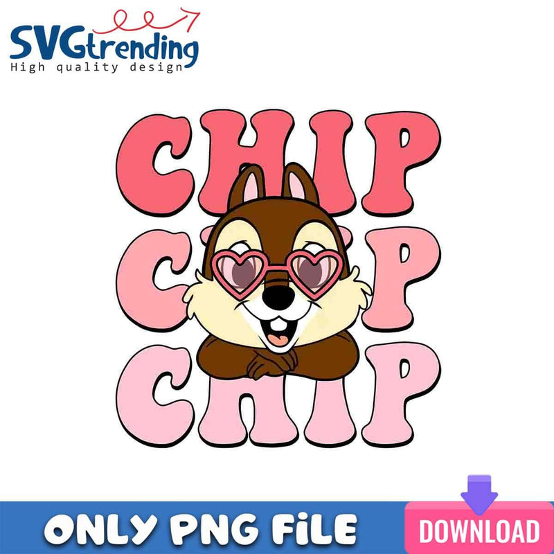 Chip Valentine PNG Disney Chipmunk PNG Instant Download