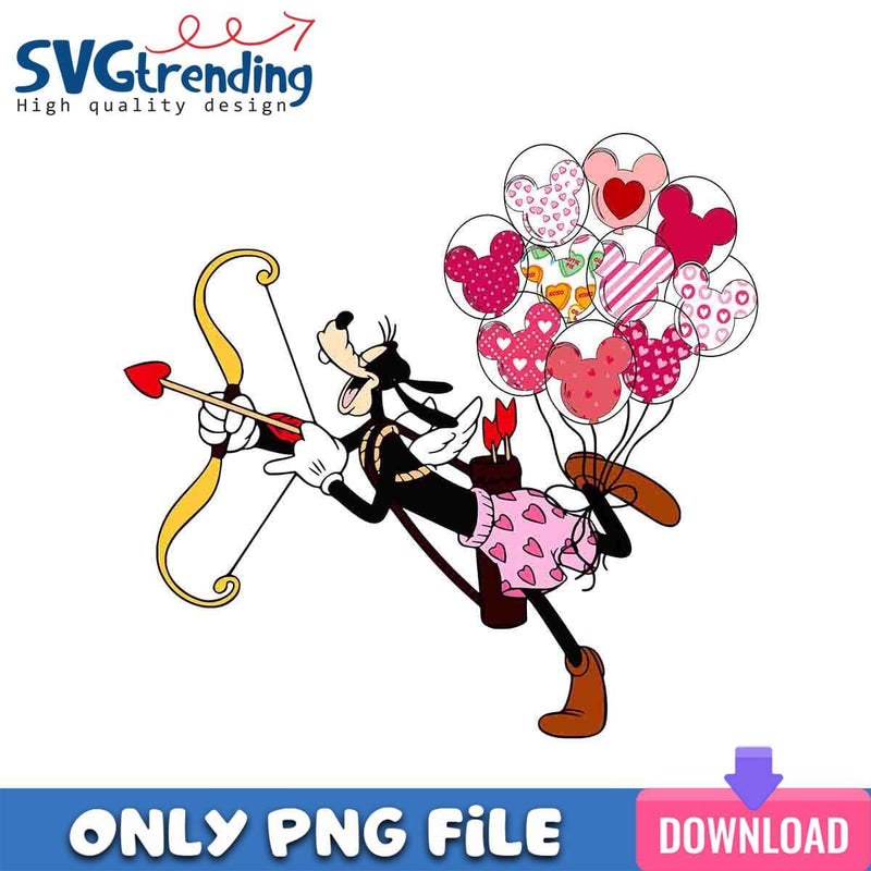 Goofy Love PNG Disney Valentine PNG Instant Download