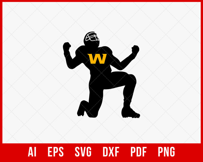 Washington Football Super Fan T-shirt SVG File for Cricut Maker and Silhouette Cameo Digital Download