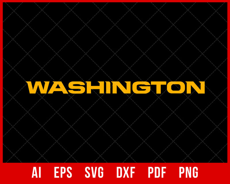 NFL Washington Football Player SVG File for Cricut Maker and Silhouette Cameo Digital Download