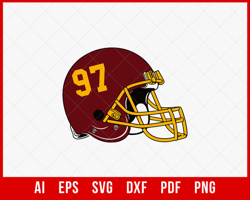 Washington Football Team Helmet SVG File for Cricut Maker and Silhouette Cameo Digital Download