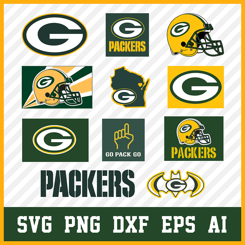 Green Bay Packers Svg Bundle, Packers Svg, Green Bay Packers Logo, Packers Clipart, Football SVG bundle, Svg File for cricut, Nfl Svg