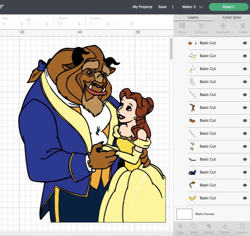 Beauty And The Beast SVG Files for Cricut / Silhouette, Beauty And The Beast Clipart & Cut Files