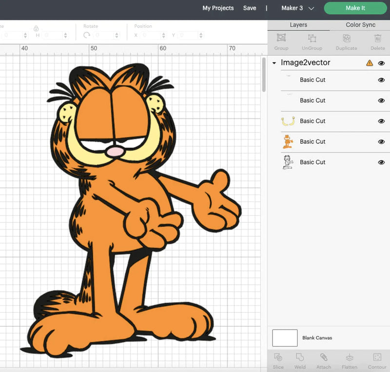 Garfield SVG Files for Cricut and Silhouette, Garfield Clipart & PNG Files