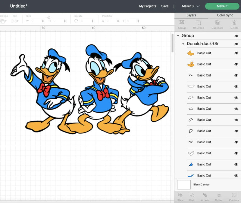 Donald Duck SVG Files for Cricut and Silhouette, Donald Duck Clipart & PNG Files