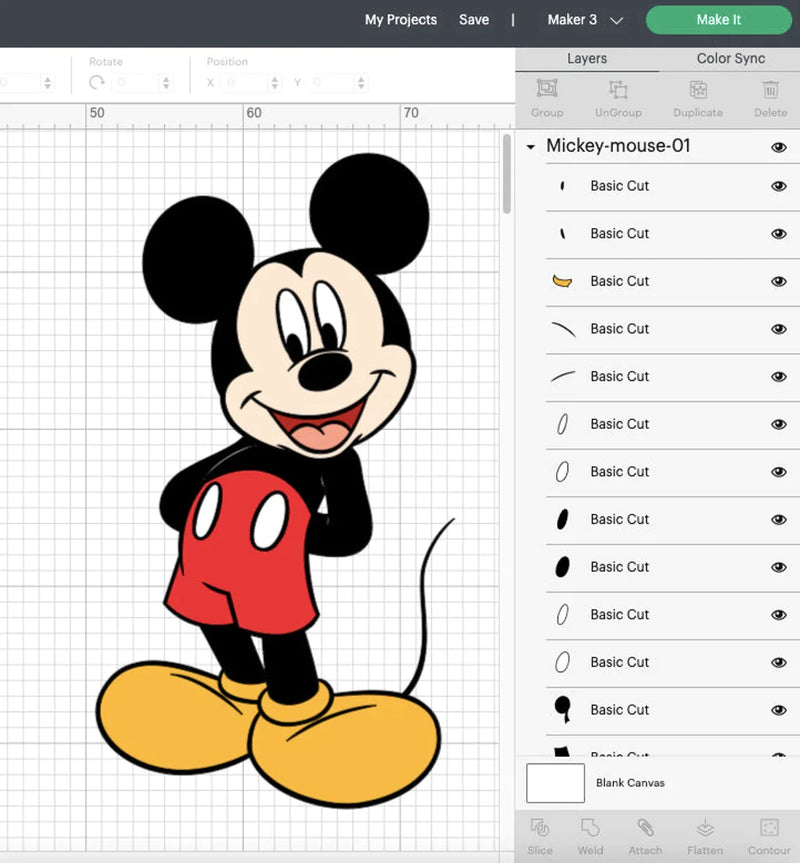 Mickey Mouse SVG Files for Cricut / Silhouette, Mickey Mouse Clipart & Cut Files