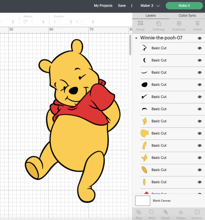 Winnie the Pooh SVG Files for Cricut / Silhouette, Winnie the Pooh Clipart & PNG Files