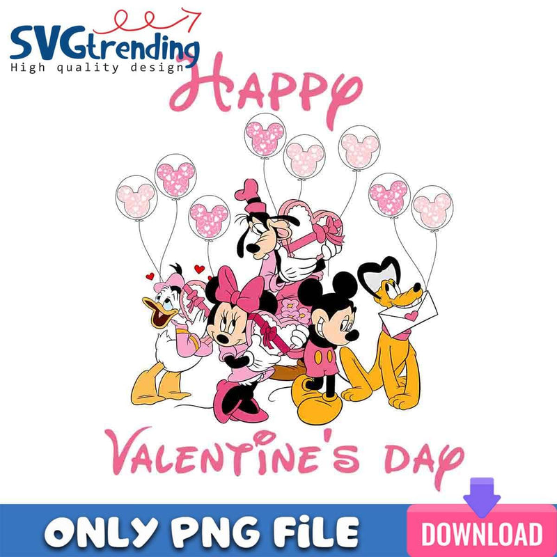 Happy Valentine’s Day PNG Disneyland Trip PNG Instant Download