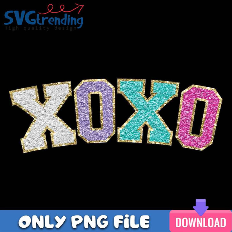 Glitter XOXO PNG XoXo Valentine PNG Instant Download