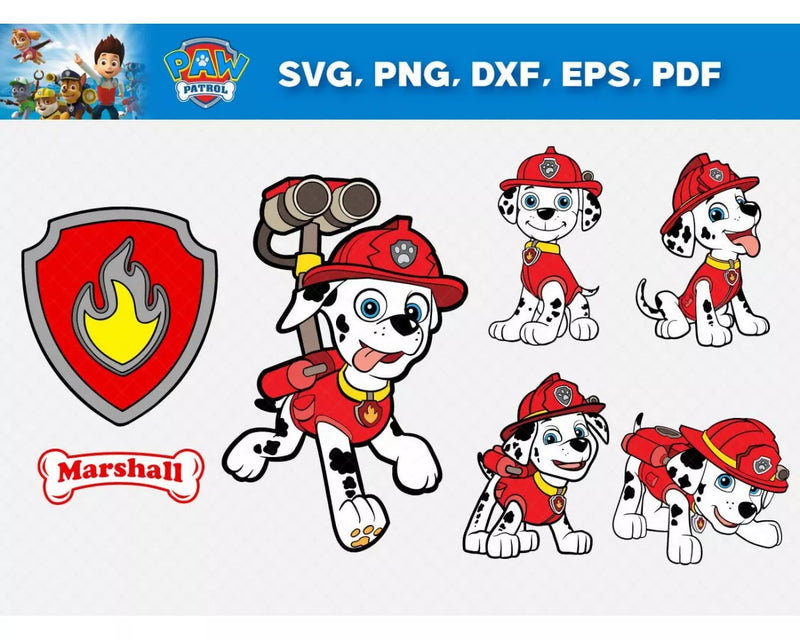 Paw Patrol SVG Files for Cricut / Silhouette, rocky Clipart & everest Cut Files