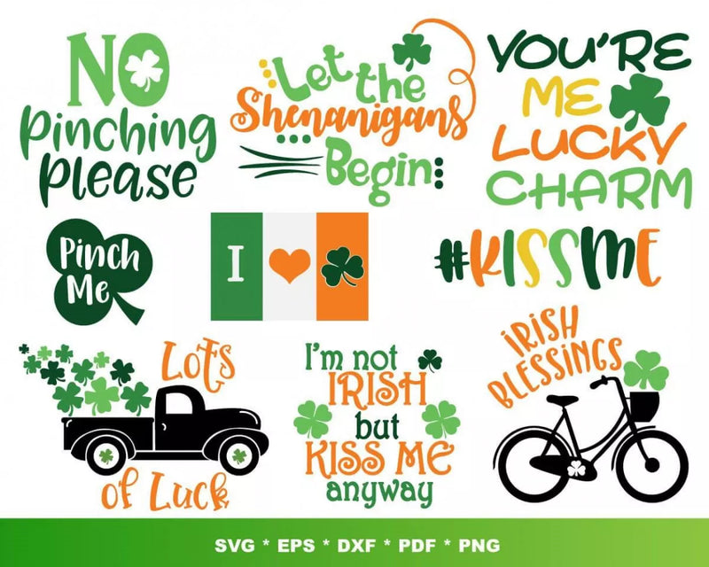 St Patricks Day Svg Files for Cricut and Silhouette - St Patrick's Day Clipart Images